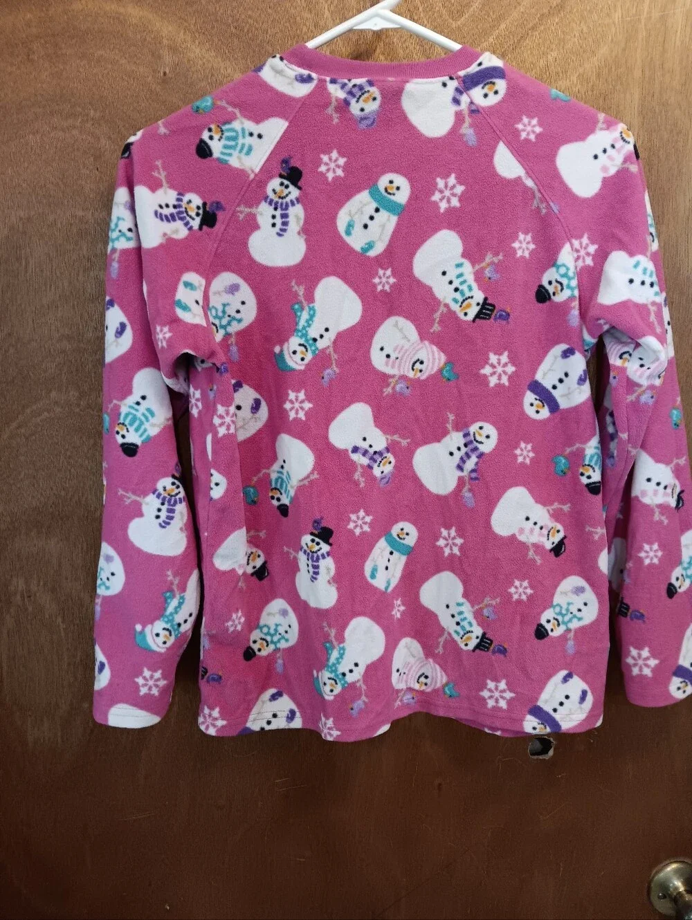 The Children's Place Pink Snowman Print Pajama Set
